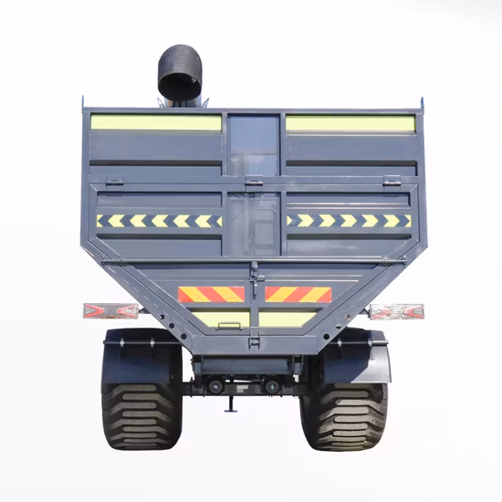 Machines agricoles, tracteur pour terres agricoles, engrais pour aliments en vrac, camion de transfert de graines, transporteur de benne, remorque, chariot à céréales