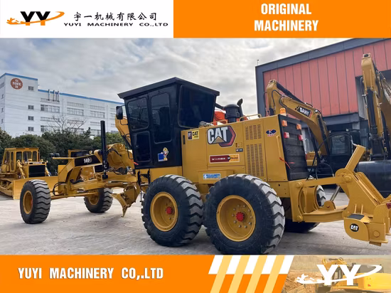 Le chat 140h de machines de construction d'occasion a utilisé la niveleuse 140h de Caterpillar